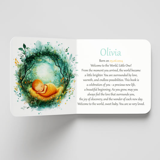 Welcome To The World Custom Baby Book