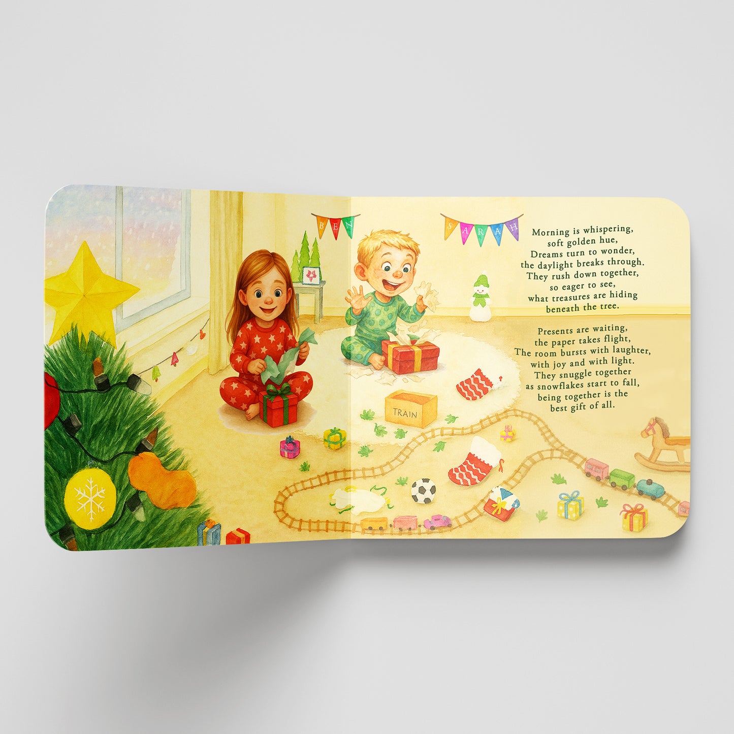 Personalized Christmas Book for Siblings