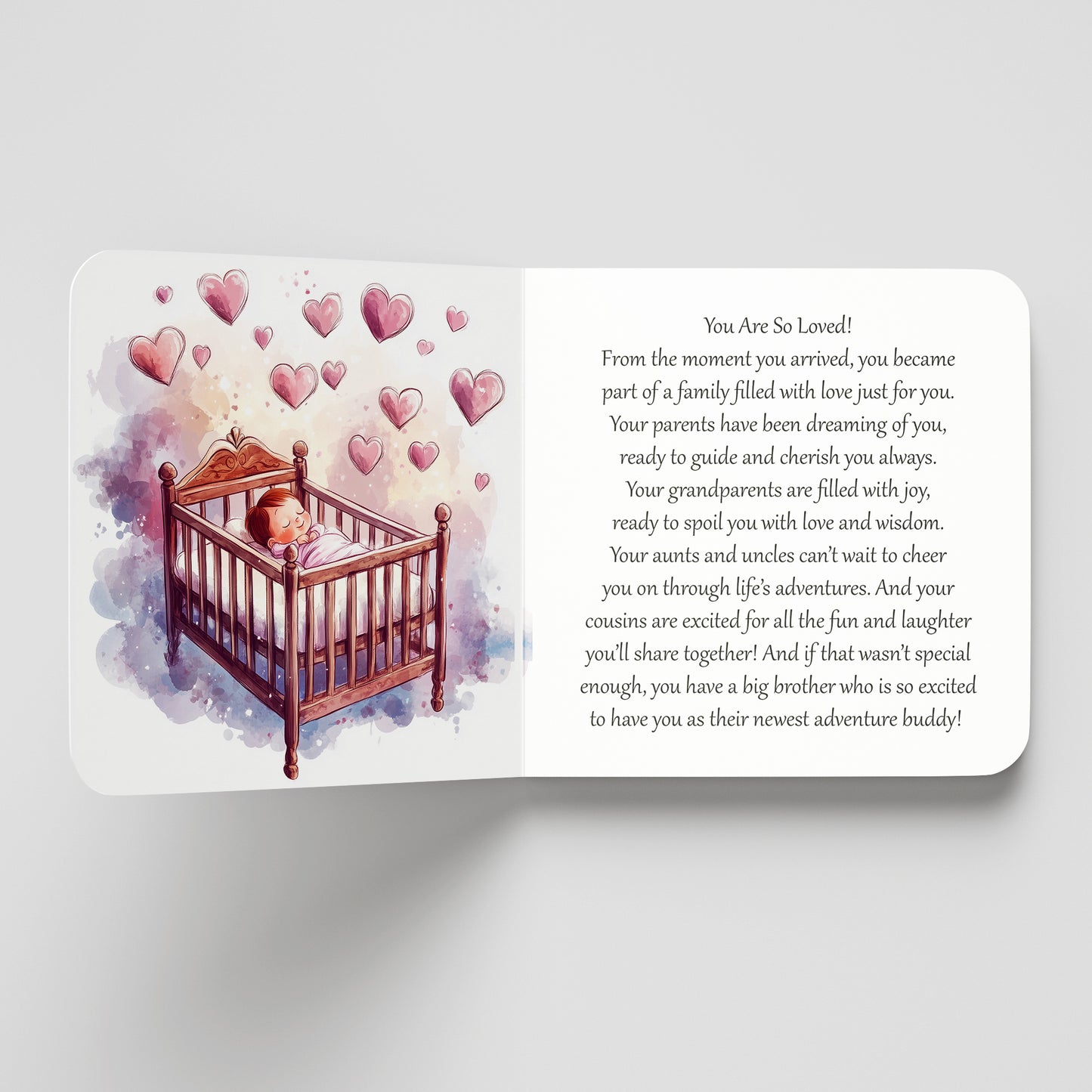 Welcome To The World Custom Baby Book
