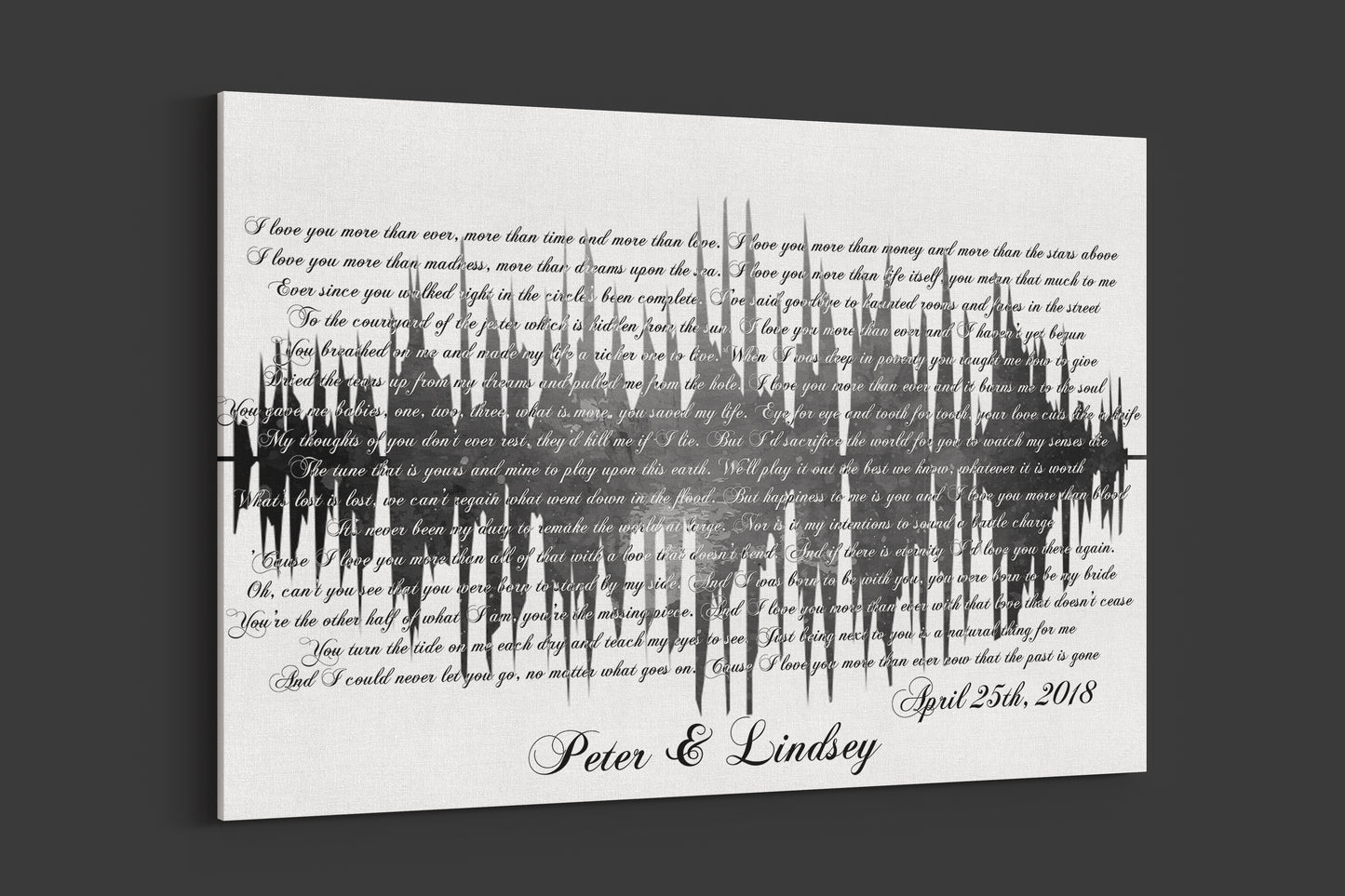 Song Lyrics Art Canvas