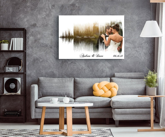 Photo Sound Wave Canvas