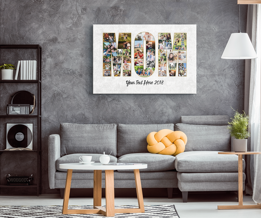 Custom Mom Photo Collage Canvas
