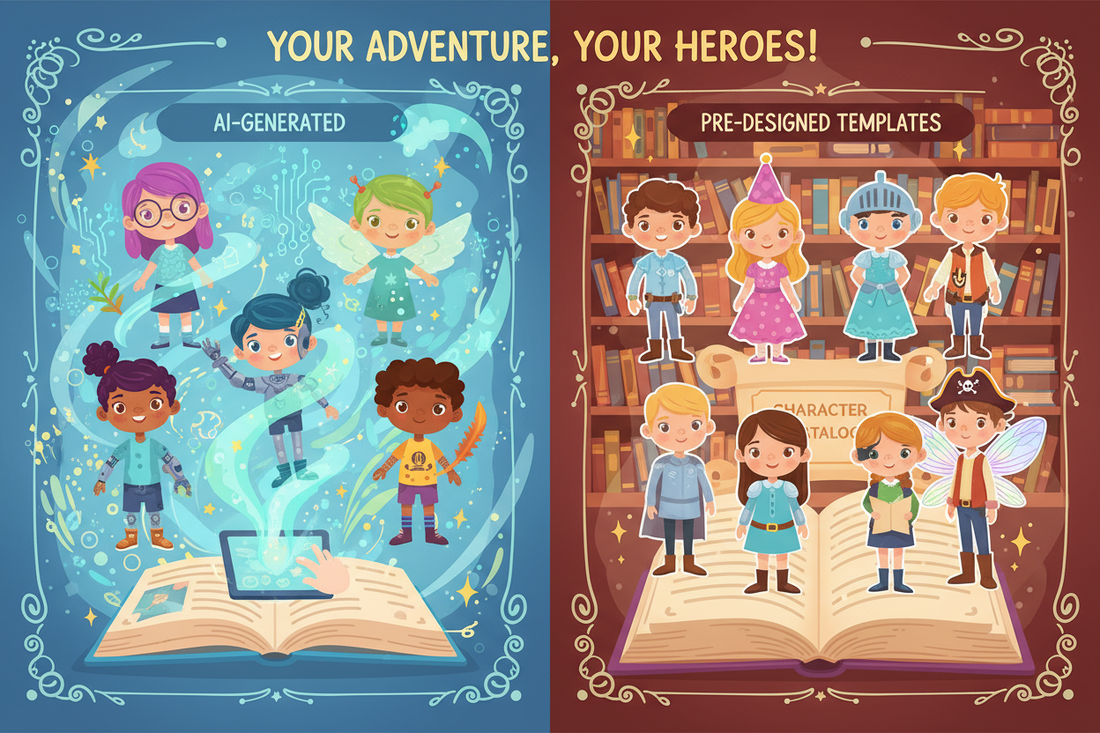 Personalized Children's Books: AI-Generated vs. Pre-Designed Characters (What's the Real Difference?)