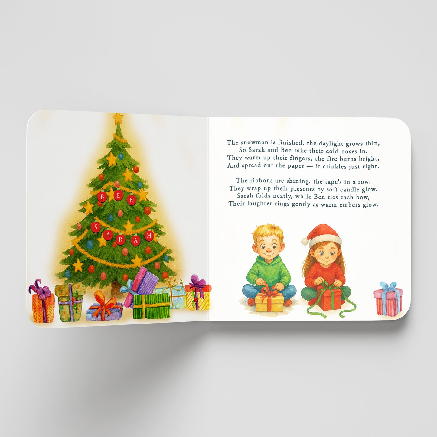 Personalized Christmas Book for Siblings