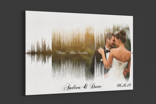 Photo Sound Wave Canvas