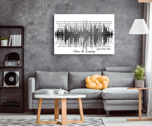 Song Lyrics Art Canvas